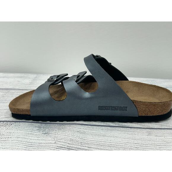 Birkenstock Womens Ice Pearl Florida Soft Footbed Birko-Flor Sandals US Size 37 - Picture 4 of 11